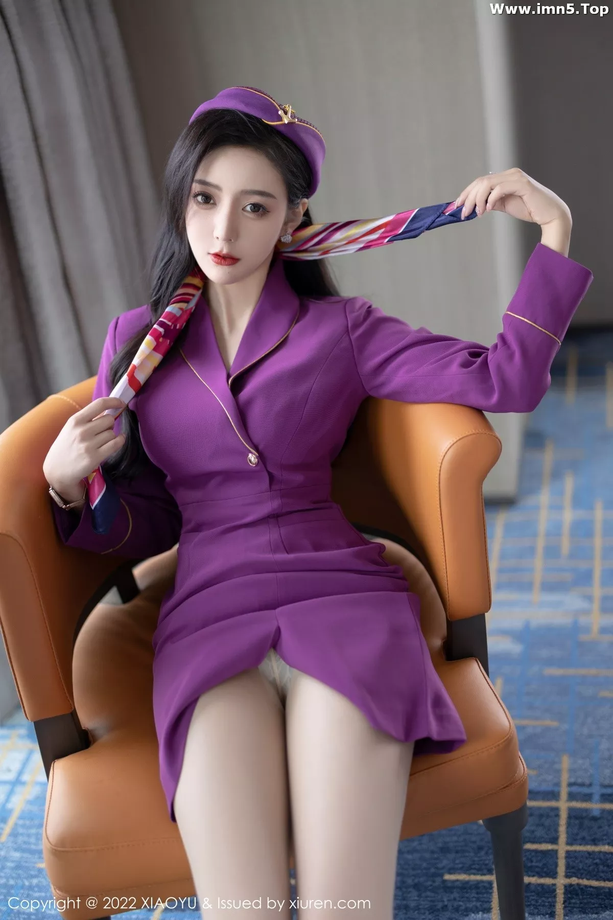[XiaoYu画语界]Vol.781_女神王馨瑶yanni角色扮演紫色套装露性感内衣原色丝袜诱惑写真95P